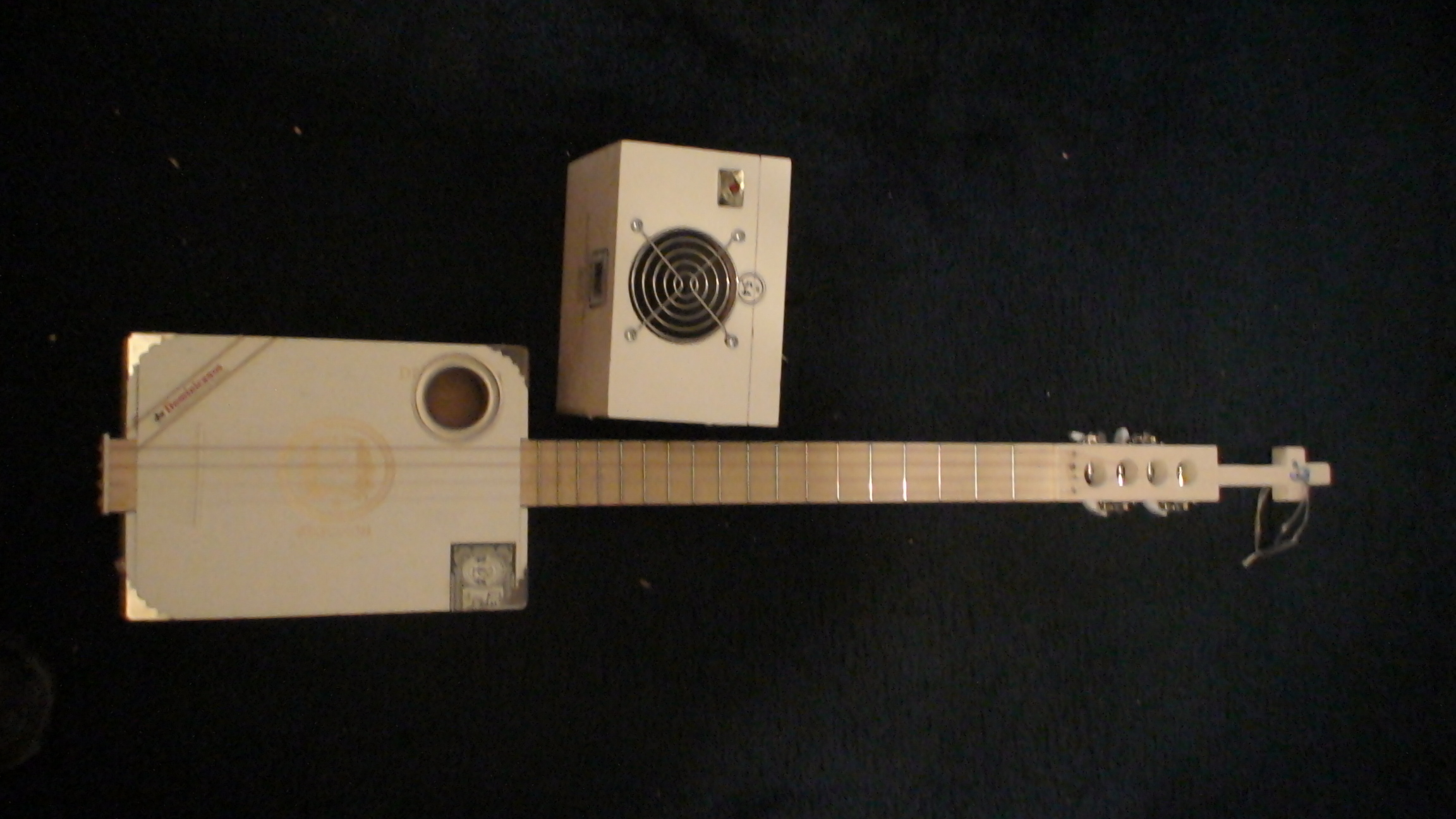 Blanca Cigar Box Guitar by Cipriano Vigil